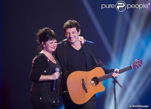 EXCLU - Patrick Bruel et Maurane lors du concert des rêves et des étoiles organisé par Make a Wish, à Bruxelles, au Palais du Heysel, 14 decembre 2012.