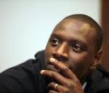  Omar Sy face à la presse à Lille, le 4 décembre 2012. 