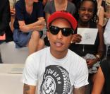 Pharrell Williams au defile Louis Vuitton Juin 2008defi
