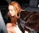 Lindsay Lohan quitte le restaurant Cipriani à Londres, le 30 décembre 2012.