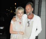 Sting et Trudie Styler à la soirée de pré-mariage d'Uma Thurman et Arpad Busson