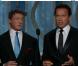 Sylvester Stallone et Arnold Schwarzenegger remettent le prix du meilleur film étranger aux Golden Globes le 13 janvier 2013