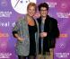 Virginie Efira enceinte et Pierre Niney posent lors de la soirée de clôture du Festival du film de comédie de l'Alpe d'Huez, le 19 janvier 2013.