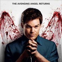 Michael C. Hall pose pour l'affiche de la série Dexter, diffusée sur Showtime.