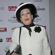 Geneviève de Fontenay lors du 92e Grand Prix d'Amérique à l'hippodrome de Vincennes à Paris le 27 Janvier 2013.