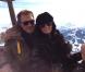 Johnny et Laeticia à Gstaad le 6 janvier 2013.