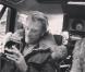 Johnny Hallyday sur le tournage de  Salaud, on t'aime , le 13 janvier 2013