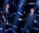 Exclu : Johnny Hallyday aux NRJ Music Awards ou il a reçu un Award d'honneur, en duo avec Shy'm le 26 janvier 2013.