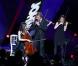 Exclu : Johnny Hallyday aux NRJ Music Awards ou il a reçu un Award d'honneur, en duo avec Shy'm le 26 janvier 2013.