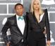  Pharrell Williams  et sa fiancée Helen Lasichanh à la 55e cérémonie des Grammy Awards à Los Angeles le 10 février 2013.