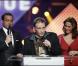 Jean-Luc Delarue, Daniel Darc, Daniela Lumbroso lors des 20e Victoires de la musique. Le 5 mars 2005.