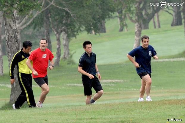 Nicolas Sarkozy fait son jogging !