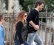 Poppy Montgomery et son boyfriend Shawn Sanford à Paris, le 23 septembre 2012.