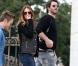 Poppy Montgomery et son boyfriend Shawn Sanford à Paris le 23 septembre 2012.