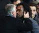 Didier Deschamps et Christian Karembeu lors du match de Ligue des champions entre le PSG et Valence (1-1) au Parc des Princes à Paris le 6 mars 2013