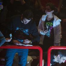 Baptiste Giabiconi au concert de Justin Bieber au Palais Omnisports de Paris Bercy le 19 mars 2013.