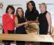 Andrea Shapiro Davis, Heather Nidetch, Jennifer Hudson et Cheryl Callan fêtent les 50 ans de Weight Watchers à New York. Le 25 mars 2013.