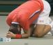 Novak Djokovic s'est blessé lors du match de Coupe Davis face à Sam Querrey à Boise le 7 avril 2013