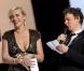 Kate Winslet au côté de Michel Gondry lors des César 2012.