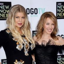 Fergie et Kylie Minogue lors des NewNowNext awards, le 13 avril 2013 à Los Angeles.