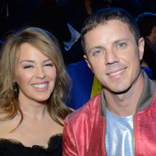 Kylie Minogue et Jake Shears lors des NewNowNext awards, le 13 avril 2013 à Los Angeles.