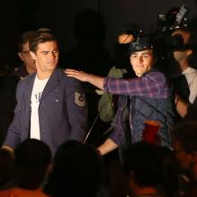 Zac Efron et Dave Franco sur le tournage du film Townies à Los Angeles, le 26 avril 2013.
