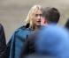 Exclusif - Kate Winslet sur le tournage du long métrage "A Little Chaos" réalisé par Alan Rickman dans les environs de Londres, le 16 avril 2013