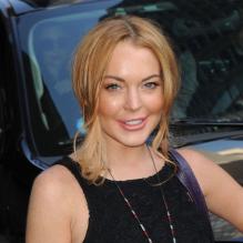 Lindsay Lohan à l'émission The late show de David Letterman à New York, le 9 avril 2013.