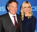 Robin Williams et Sarah Michelle Gellar à la soirée  CBS Upfront Presentation  au Lincoln Center à New York City, le 15 mai 2013.
