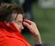  David Beckham était très ému le 18 mai 2013 au Parc des Princes pour ses adieux lors de PSG-Brest. 