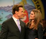 Arnold Schwarzenegger et Maria Shriver à Sacramento, le 5 janvier 2007.
