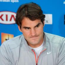 Roger Federer à Melbourne le 25 janvier 2013 avant l'Open d'Australie