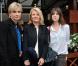 Melita Toscan du Plantier, Nicole Garcia et Charlotte Gainsbourg  au Village de  Roland - Garros  avant d'assister à la finale homme des Internationaux de France à Paris le 9 juin 2013. 