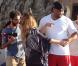Mariah Carey et Miguel à Puglia en Italie pour le tournage d'un nouveau clip. Le 17 juin 2013.