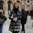 Delphine Arnault à son arrivée au défilé Louis Vuitton en 2012
