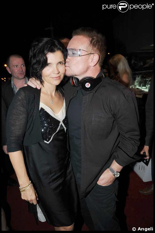 Bono et sa femme au VIProom de Saint-Tropez