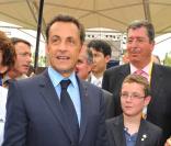 Nicolas Sarkozy et son fils Louis 