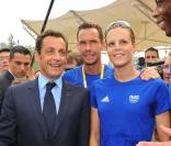 Nicolas Sarkozy et Laure Manaudou