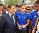 Nicolas Sarkozy, Laure Manaudou, Gaël Monfils