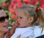 Jennifer Garner enceinte et sa fille Violet