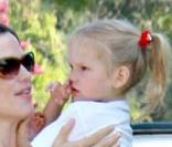 Jennifer Garner enceinte et sa fille Violet