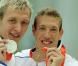 PHOTOS : Les nageurs Alain Bernard et Amaury Leveaux, ensemble sur le podium !