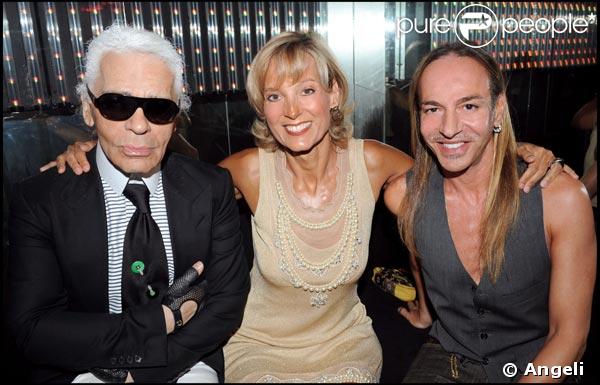 Karl Lagerfeld, Hélène Arnault et John Galliano