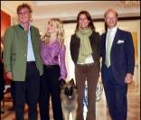 Caroline et Ernst August de Hanovre avec Sabine et Wolfgang Koechert et Woofy
