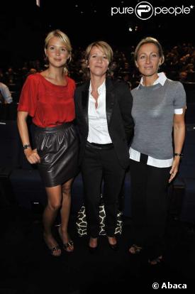 Virginie Efira,Ariane Massenet et Anne-Sophie Lapix à la rentrée Canal  