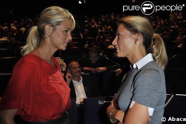 Virginie Efira et Anne Sophie-Lapix à la rentrée Canal  