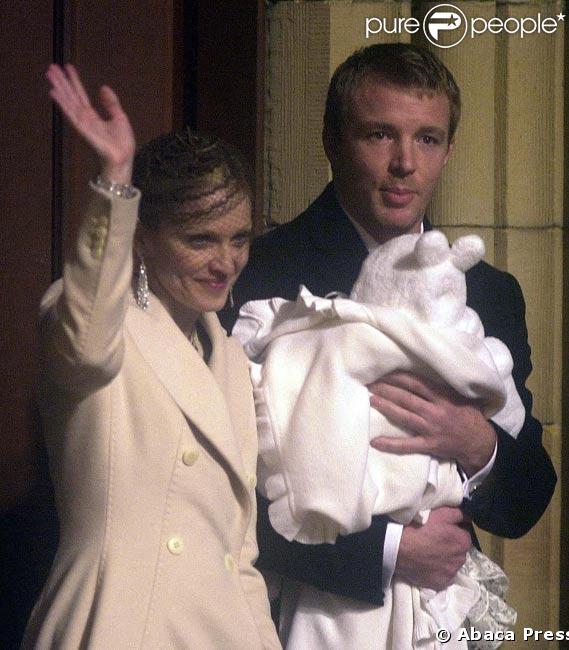 Madonna et Guy Ritchie avec David Benda