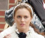 Leighton Meester sur le tournage de Gossip Girl en compagnie de Blake Lively