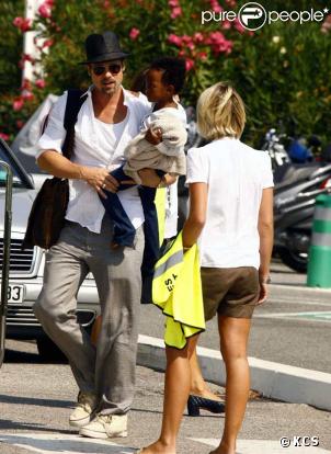 Brad Pitt et sa petite Zahara