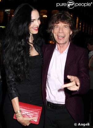 L'Wren Scott et Mick Jagger